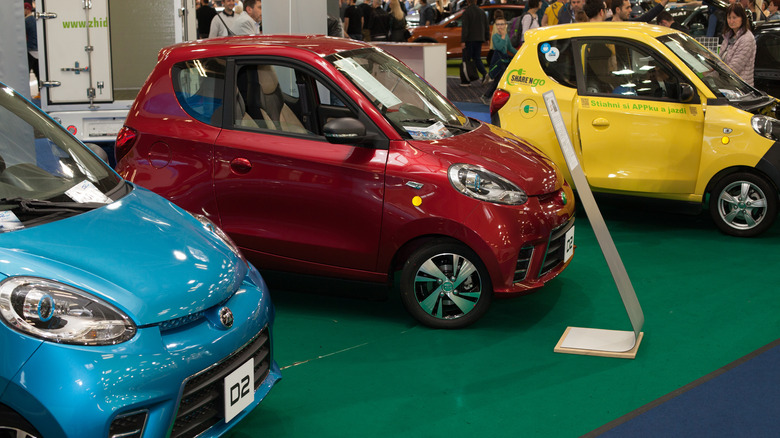 Row of Zhidou vehicles