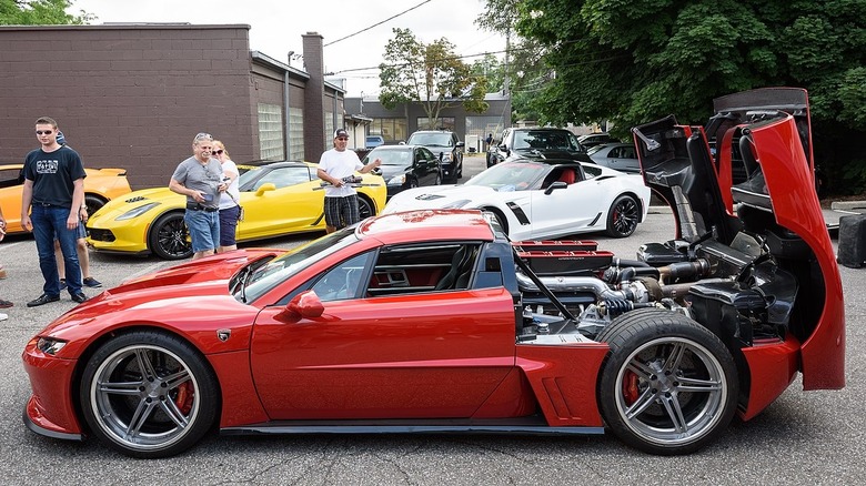 Falcon F7 with rear hatch open