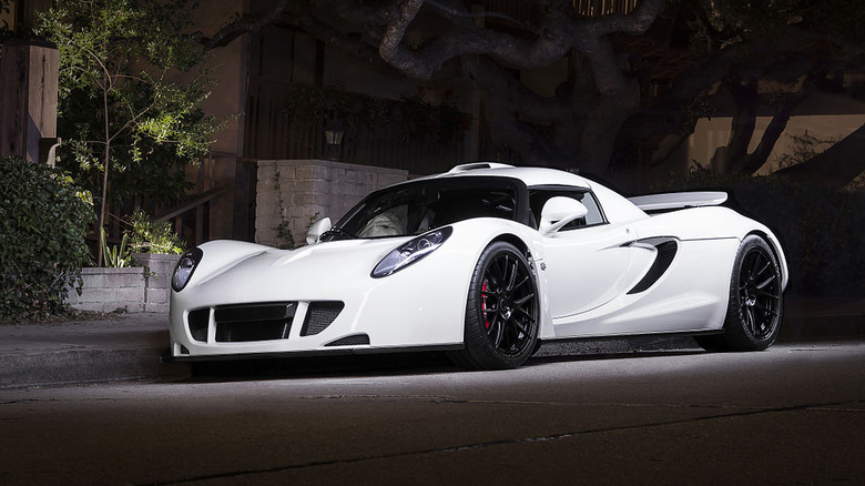 Hennessey Venom GT parked roadside