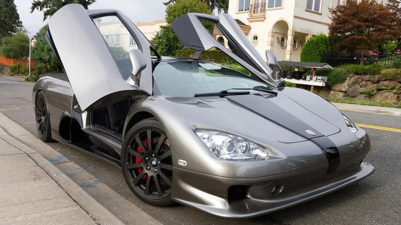 SSC Ultimate Aero TT with doors open