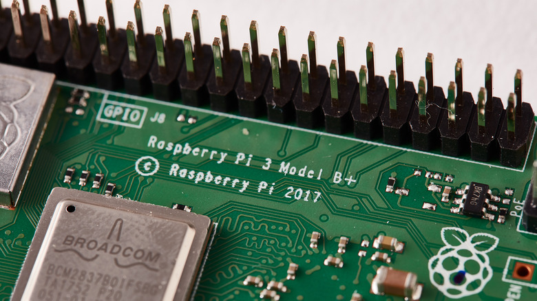 Raspberry Pi GPIO header pins