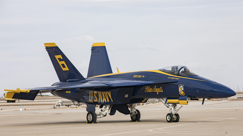 F/A-18 Super Hornet on the tarmac