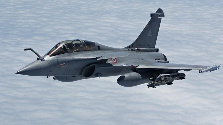 dassault rafale fighter jet flying sky