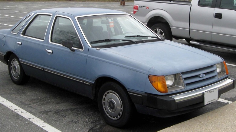 Ford Tempo parked