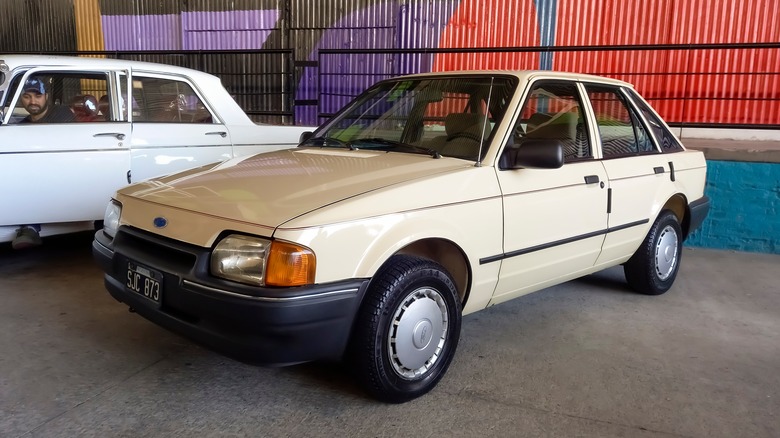 Ford Escort on display