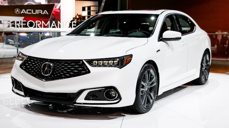 A white Acura TLX