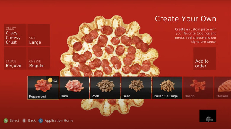 Pizza Hut on Xbox 360