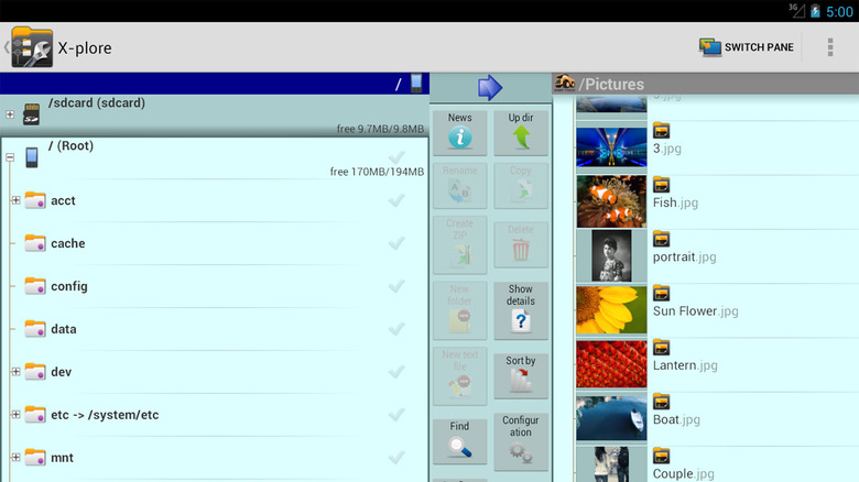 A screenshot of X-plore File Manager