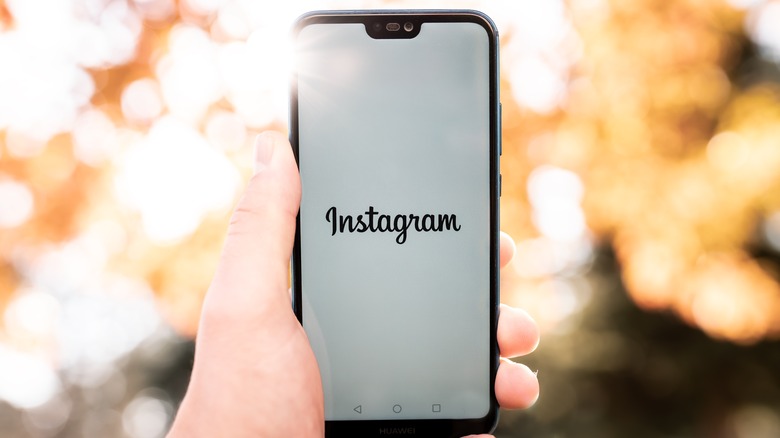 Instagram app logo on smartphone screen