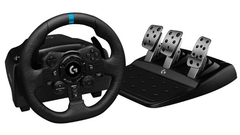 Logitech G923 racing wheel and pedals