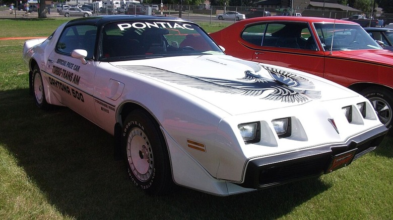 White Pontiac Firebird Turbo Trans Am