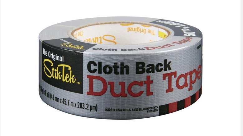 STIKTEK 50 Yds. x 1.88 in. Cloth-Back Silver Duct Tape