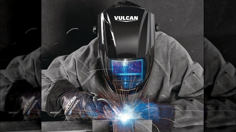 welding with the Vulcan welding helmet