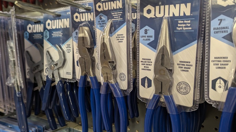 QUINN 8 in. 45° Bent Long Nose Pliers