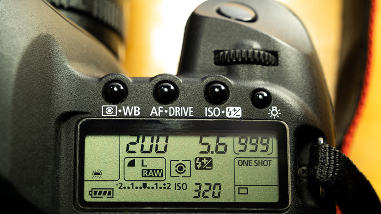 DSLR info screen