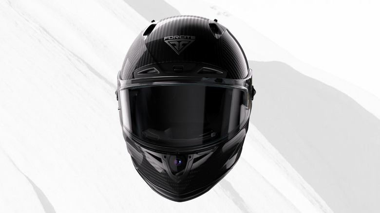 The Forcite MK1S helmet on display in black