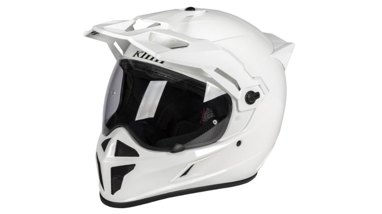 Klim Krios Karbon Adventure Helmet in matte white