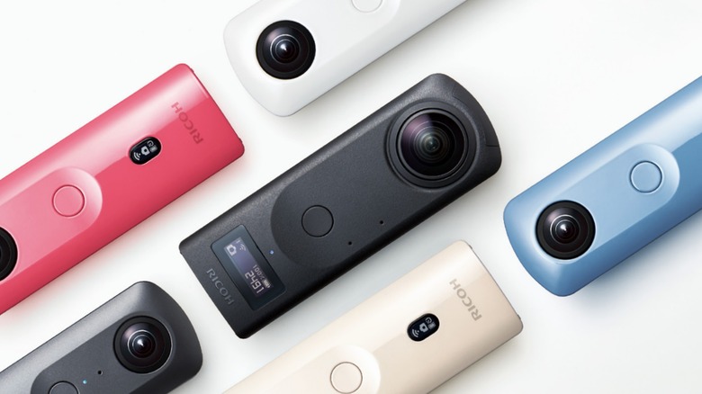 ricoh theta z1 white background brochure 360 camera