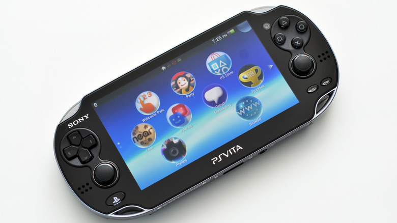 sony playstation vita black menu