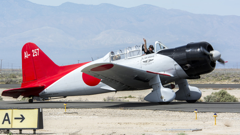 Aicha D3A Val Dive Bomber on runway