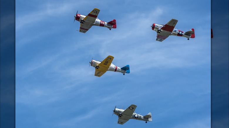 WWII fighter planes at WWII Weekend