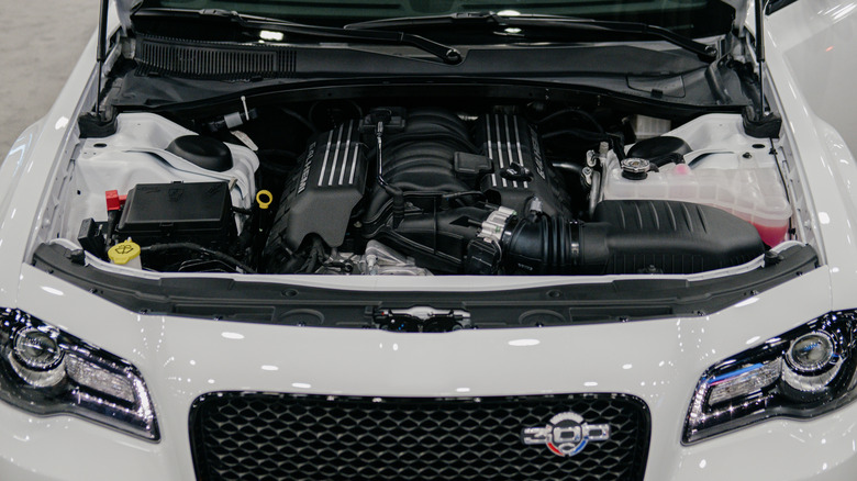 6.4-liter HEMI V8 engine of a 2023 Chrysler 300C vehicle