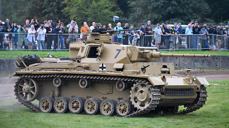 A Panzer III on display in UK