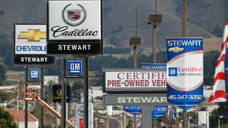 a group of GM dealerships