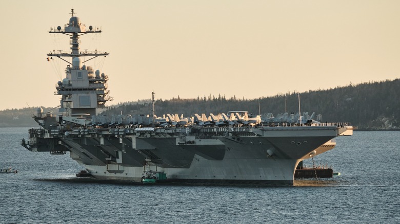 Gerald R. Ford aircraft carrier at sea