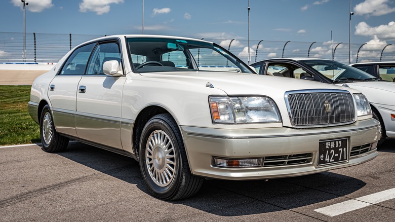 Toyota Crown sedan at show