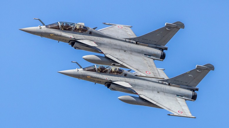 Two French Rafale aircraft