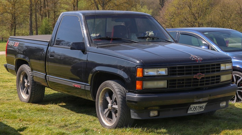 1990 Chevrolet 454 SS parked on grass