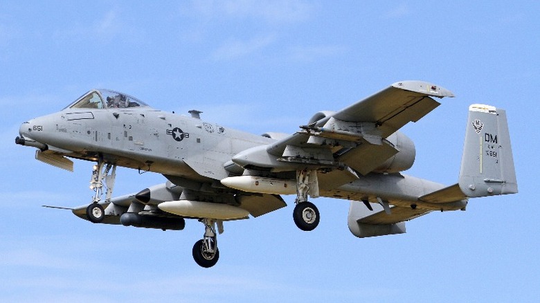 A-10 Warthog in the air