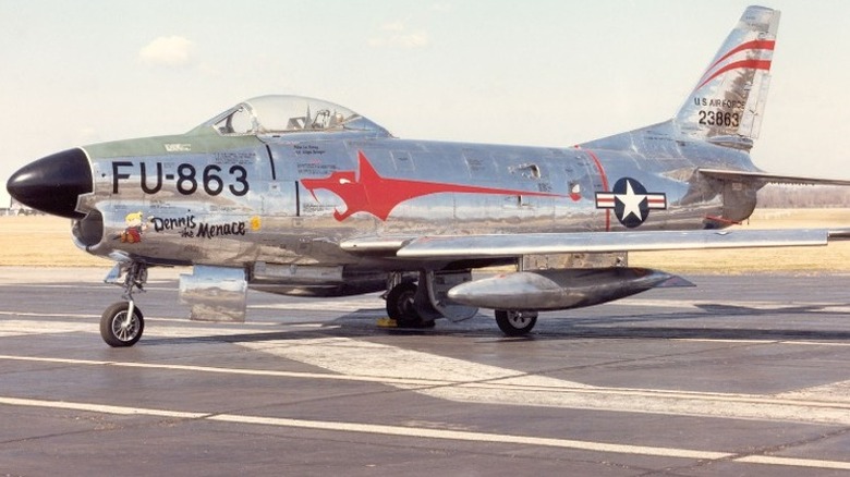 Silver F-86 Sabre