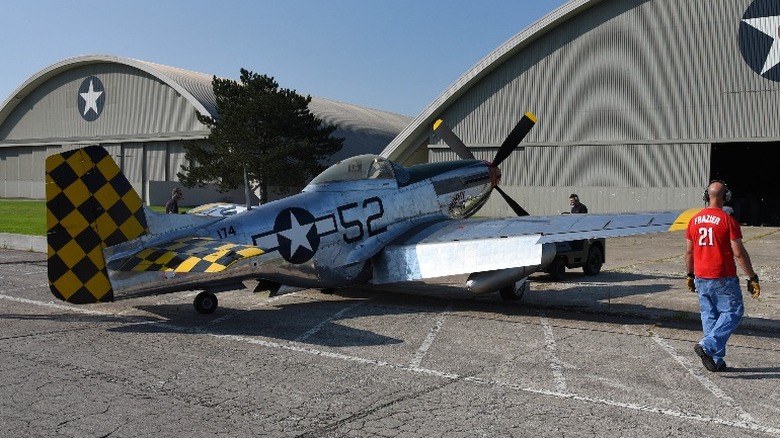 Silver P-51 Mustang