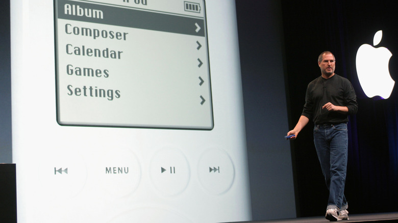 Steve Jobs introduces the iPod