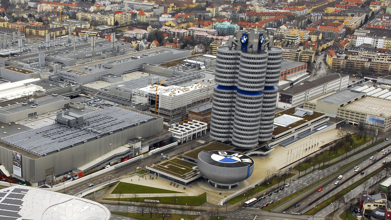 Aerial view of BMW headquarters