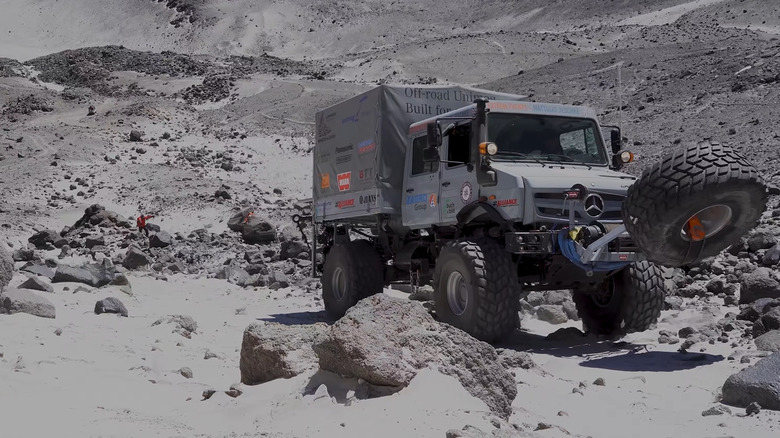 Record breaking Unimog ascent