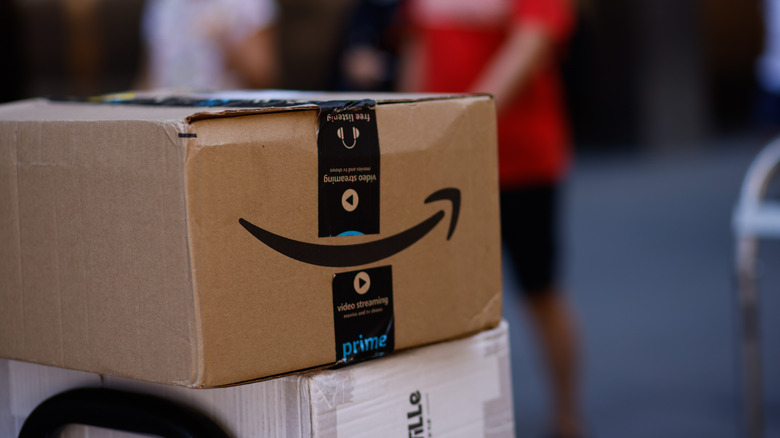 The distinctive Amazon packaging