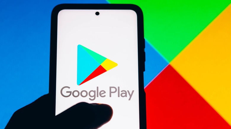 Google Play app on a smartphone