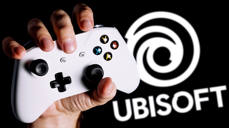 Ubisoft logo and an Xbox controller.