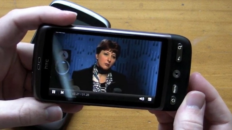 Video playback in HTC Desire
