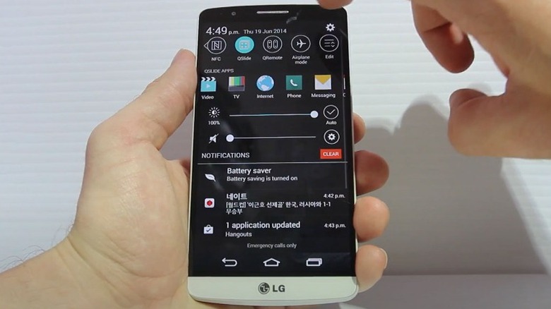 LG G3 front view