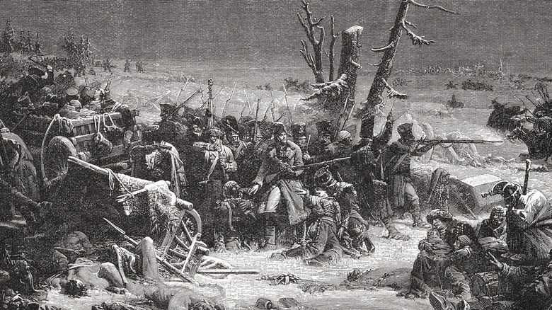 Napoleon's troops in Russia