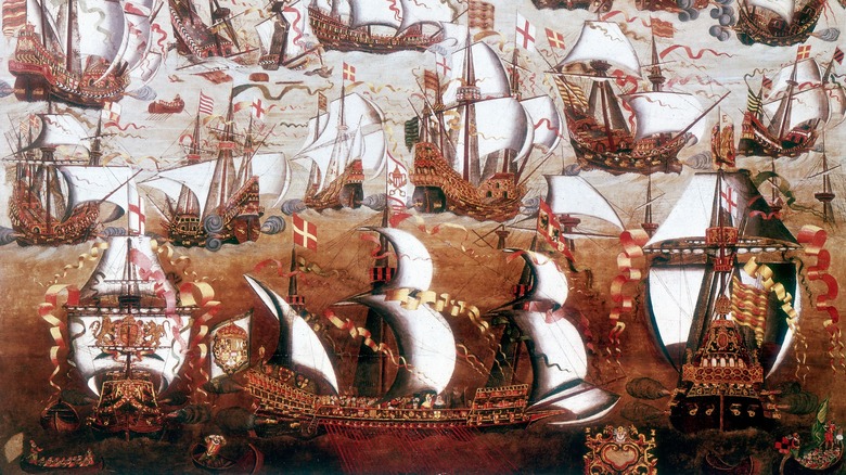 Painting of Spanish Armada