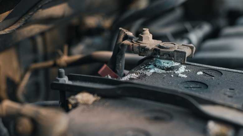 Dirty engine bay