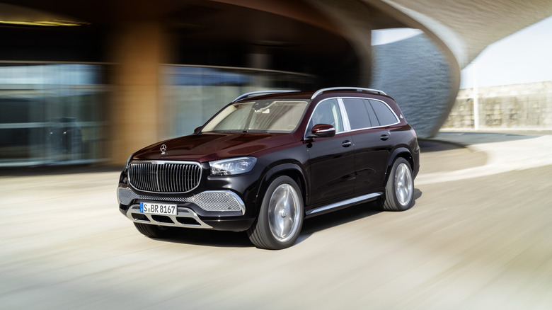 Mercedes-Maybach GLS on the road