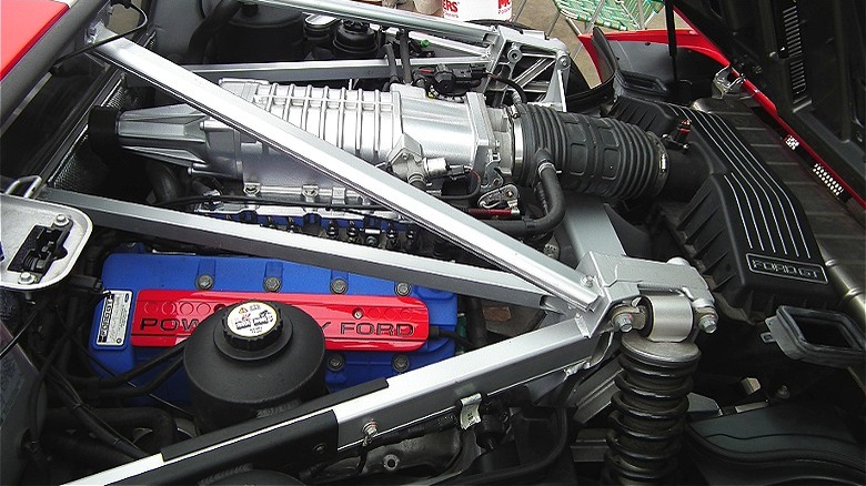 5.4-L Triton V8 inside car