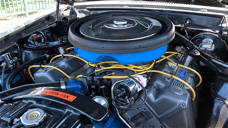 Boss 429 engine inside car