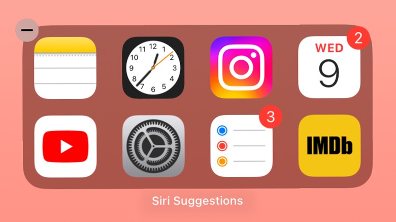 Siri Suggestions widget on Home screen